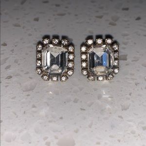 J Crew large stone earring